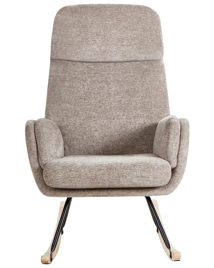 Rocking Chair Fabric Taupe Bobbi