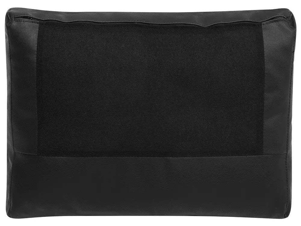 Sofa 2 Seater Leather Black Ambler