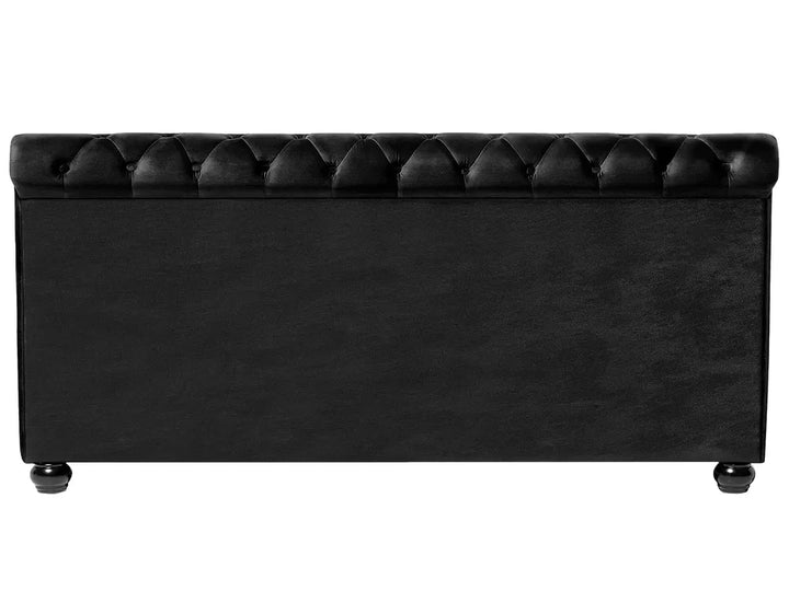 Waterbed Velvet 180 x 200 cm (EU Super King) Black Duluth