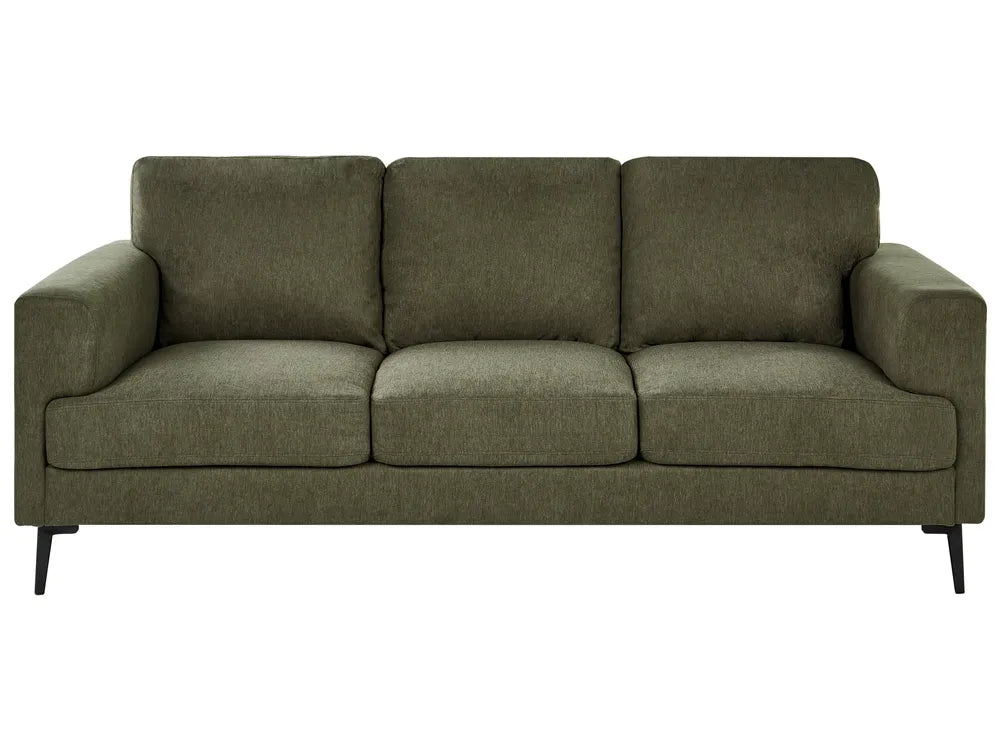 Green sofa on a white background
