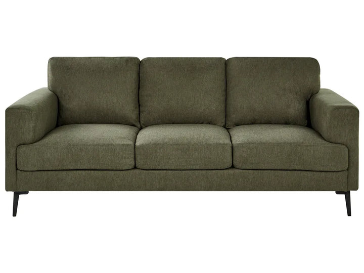 Green sofa on a white background