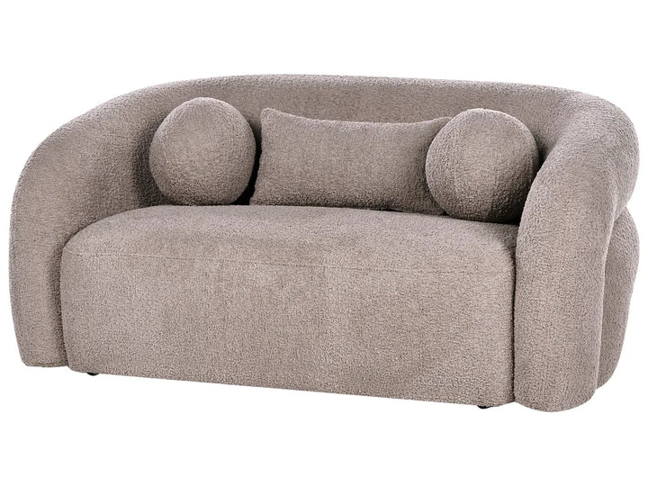 Sofa 2 Seater Boucle Taupe Idalynn