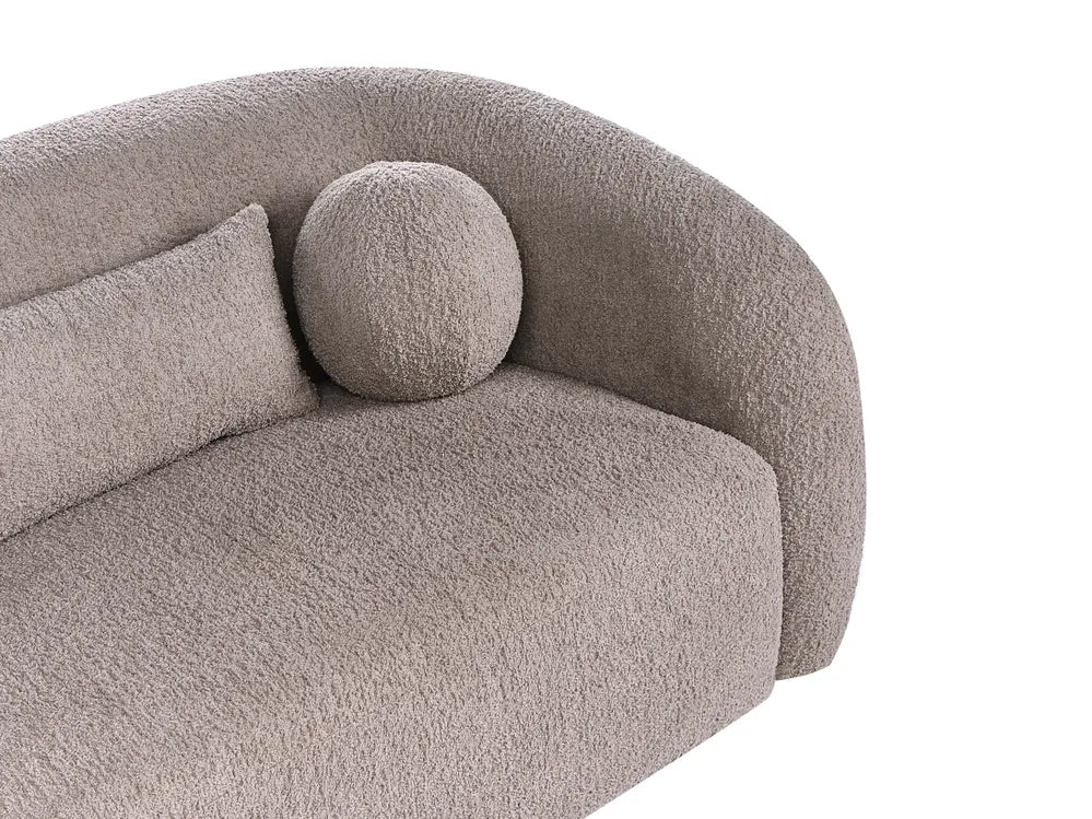 Sofa 2 Seater Boucle Taupe Idalynn