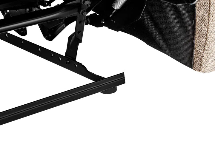 Manual Recliner Sofa 2 Seater Fabric Beige Caynemore