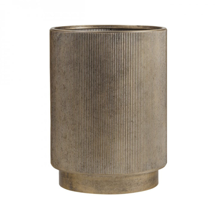 Libra Belvedere Aged Gold Set of 3 Floor Planters