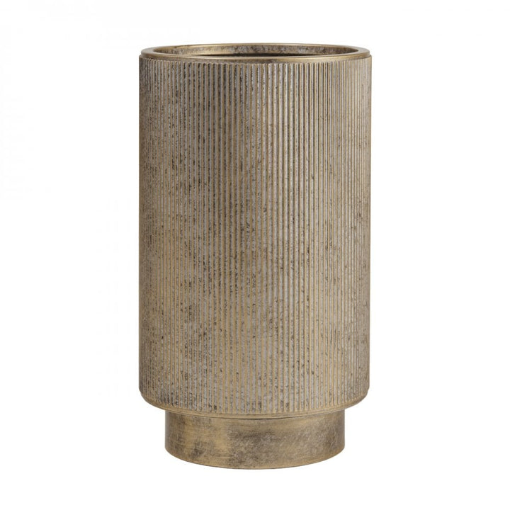 Libra Belvedere Aged Gold Set of 3 Floor Planters