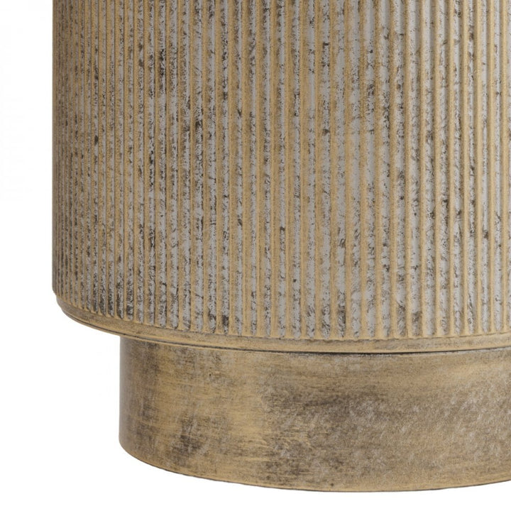 Libra Belvedere Aged Gold Set of 3 Floor Planters