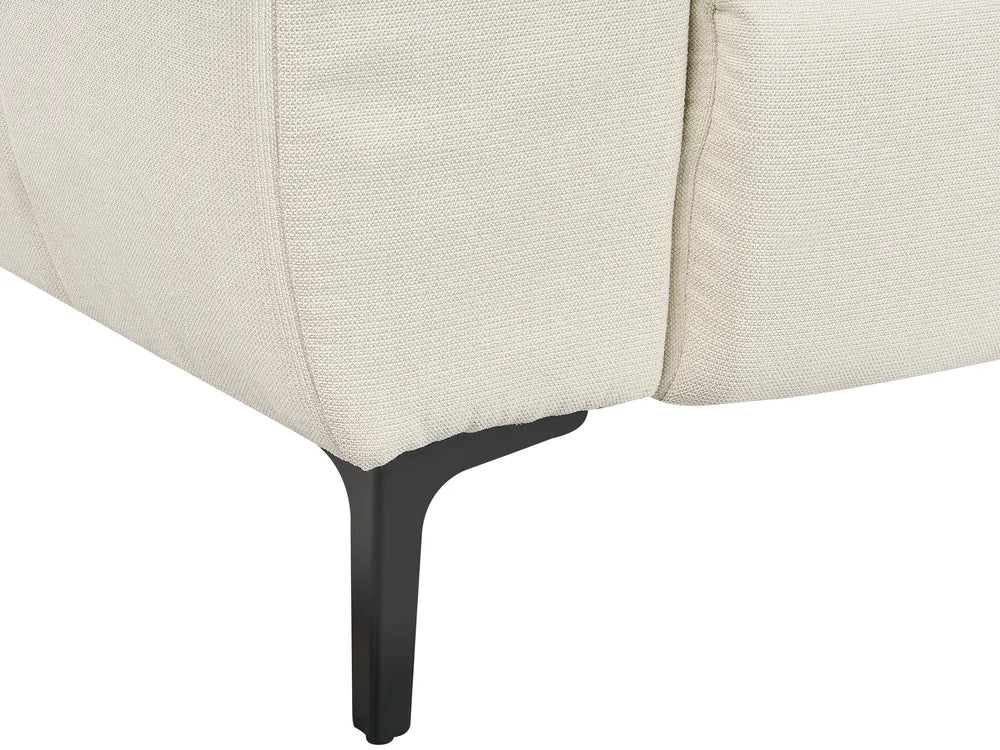 Sofa 2 Seater Fabric Light Beige Caras