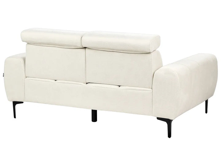 Sofa 2 Seater Fabric Light Beige Caras