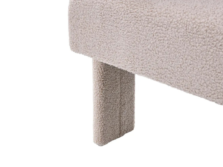 Sofa 2 Seater Boucle Light Beige Askolds