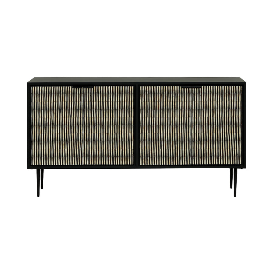 Imperia bone inlay sideboard with sculptural design