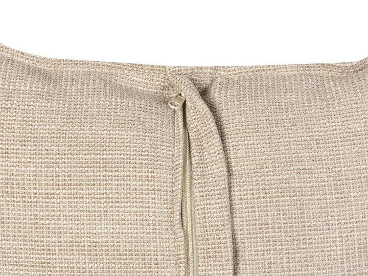 Corner Sofa 3 Seater Chenille Beige Right Hand Heskett