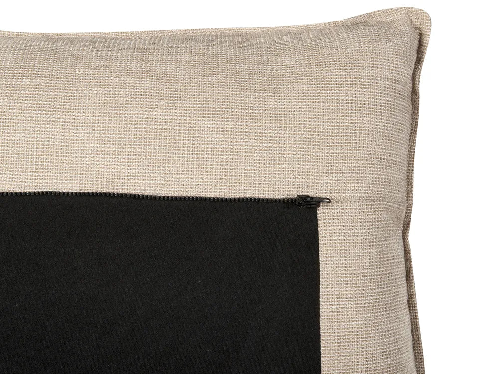 Corner Sofa 3 Seater Chenille Beige Right Hand Heskett