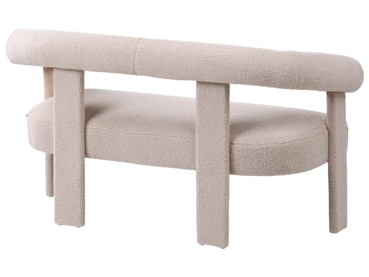 Sofa 2 Seater Boucle Light Beige Askolds