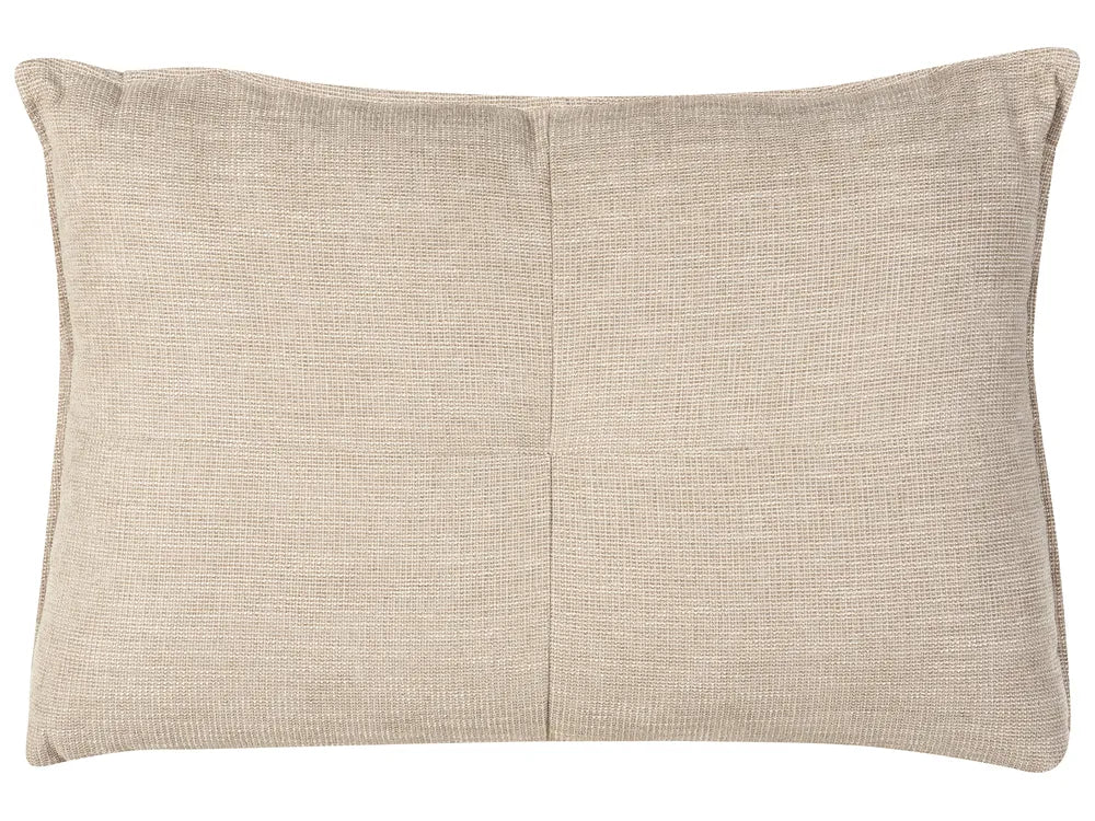 Corner Sofa 3 Seater Chenille Beige Right Hand Heskett
