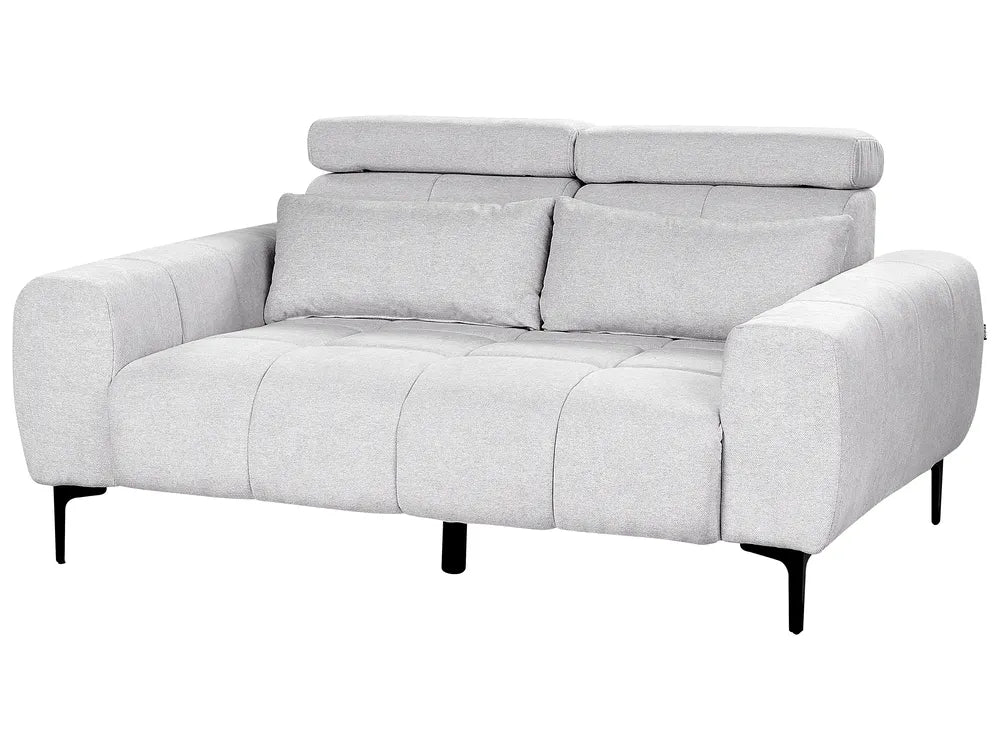 Sofa 2 Seater Fabric Grey Caras