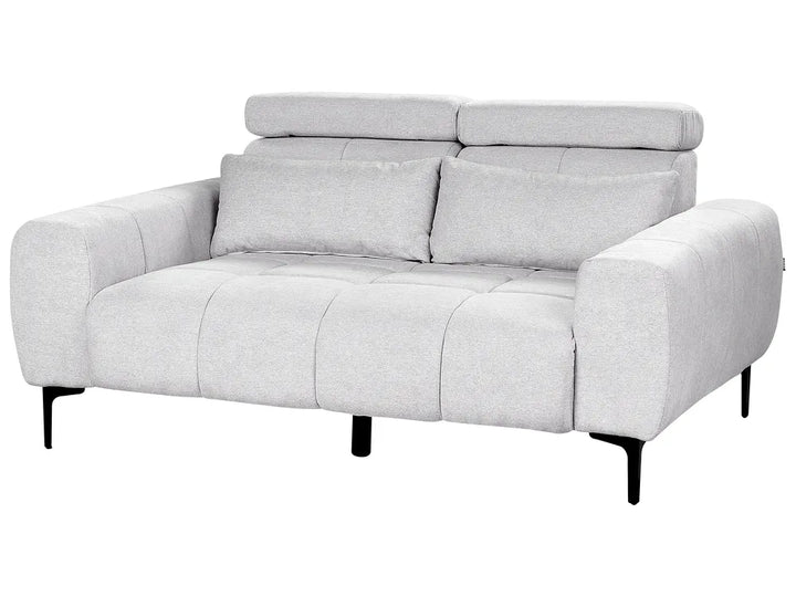 Sofa 2 Seater Fabric Grey Caras