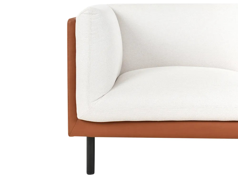 Sofa 2 Seater Fabric Off-White Gilardo