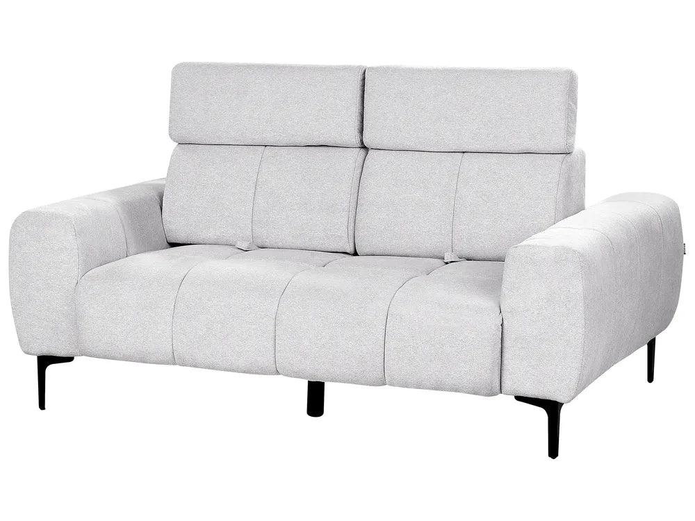 Sofa 2 Seater Fabric Grey Caras