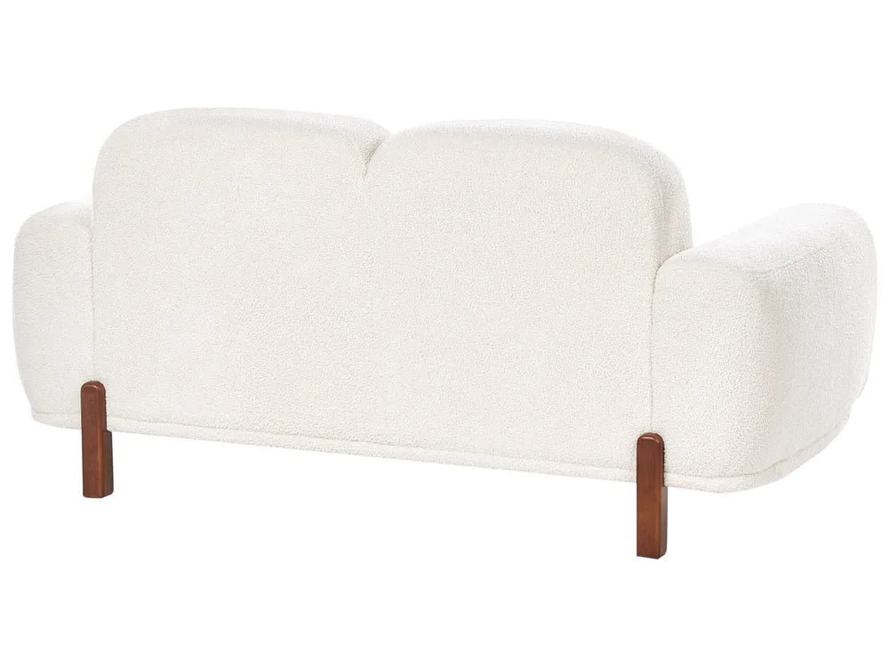 Sofa 2 Seater Boucle White Birzer