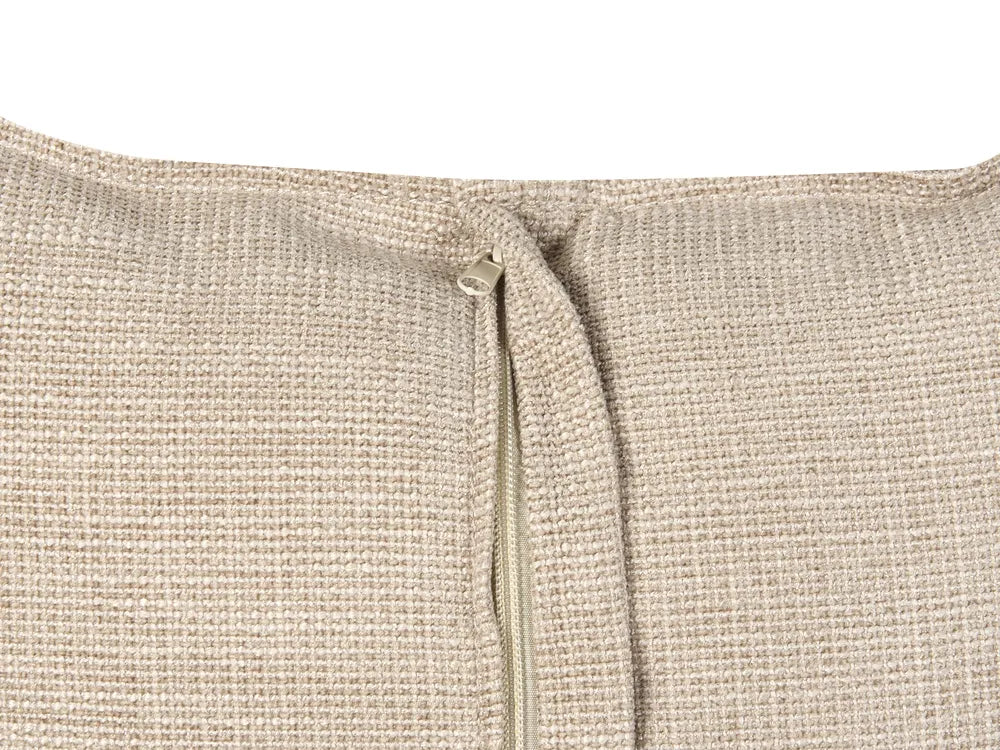 Corner Sofa 3 Seater Chenille White Left Hand Heskett
