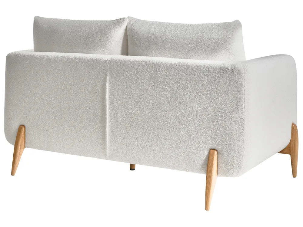 Sofa 2 Seater Boucle White Rilee