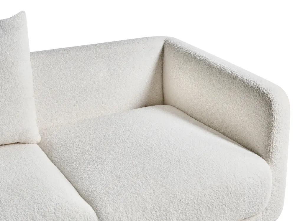 Sofa 2 Seater Boucle White Rilee