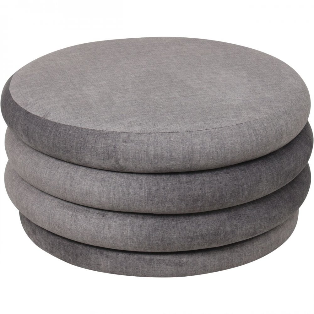 Libra Casa Upholstered Storage Ottoman Grey