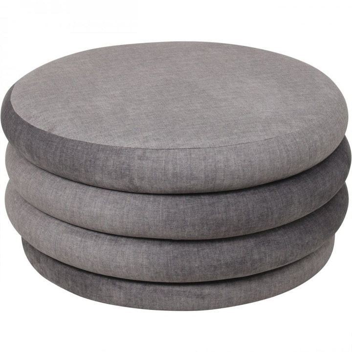 Libra Casa Upholstered Storage Ottoman Grey