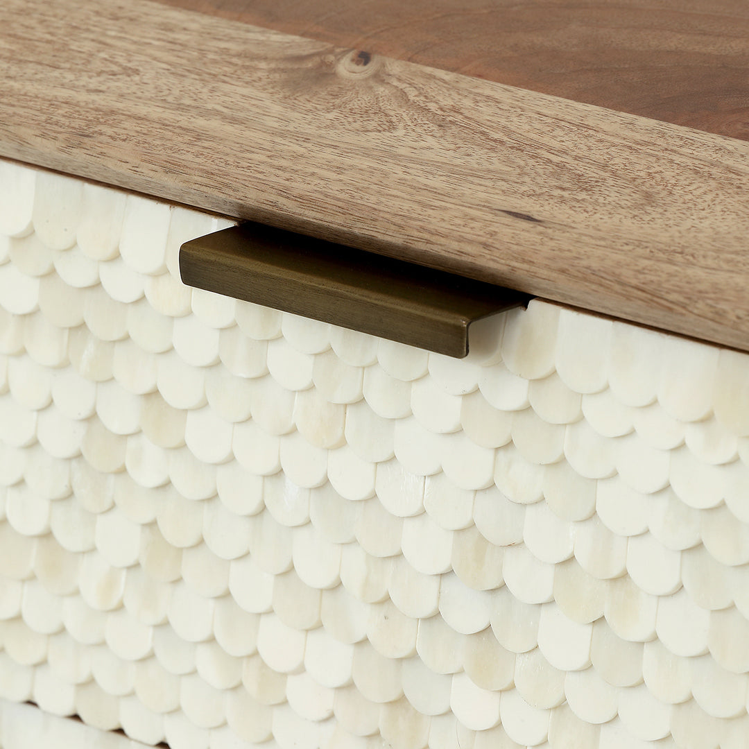 Libra Nerida Bone Inlay Chest of Drawers