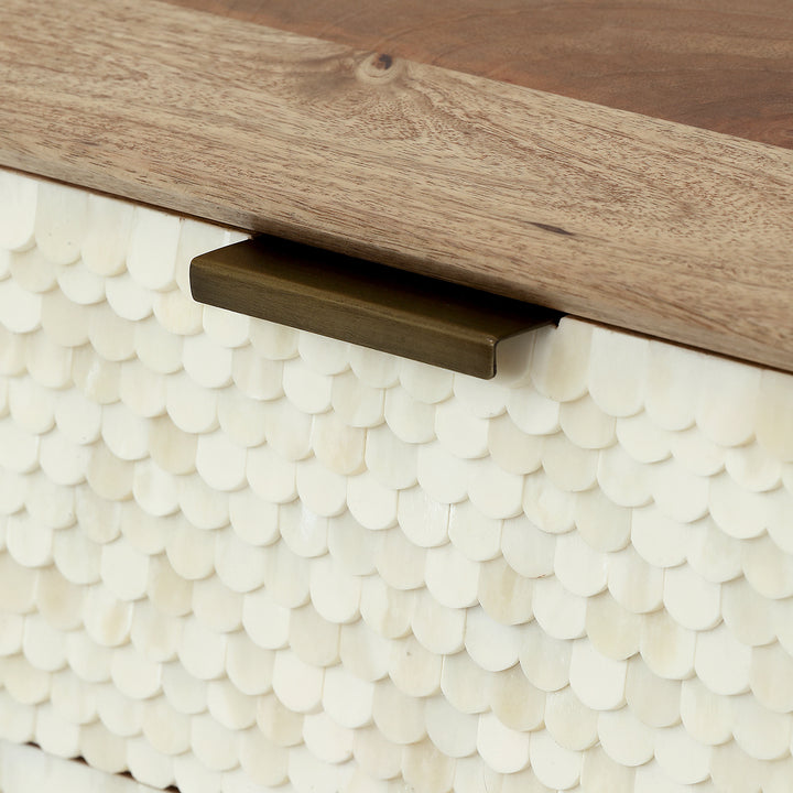 Libra Nerida Bone Inlay Chest of Drawers