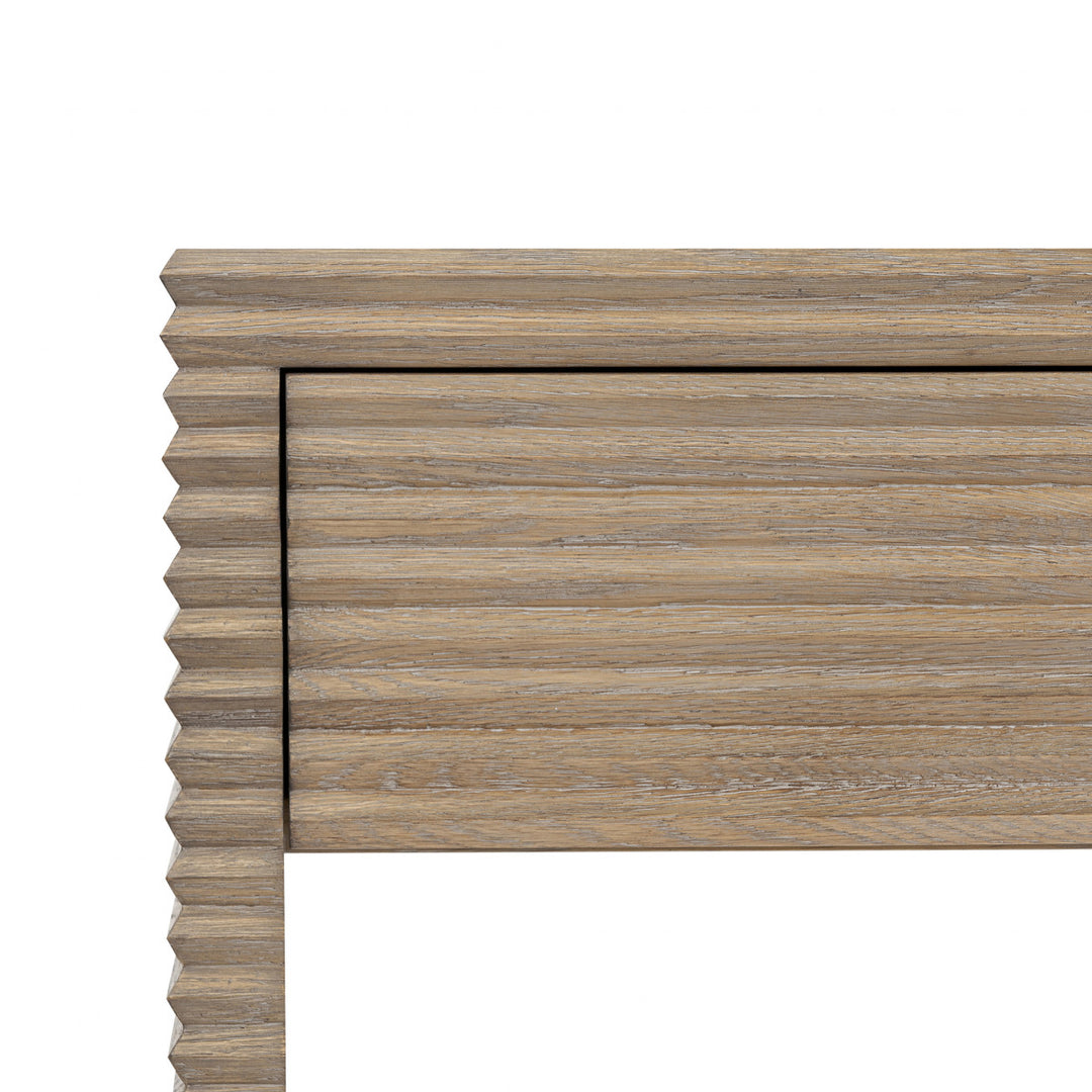 D.I. Design Wickham Ribbed Oak Desk