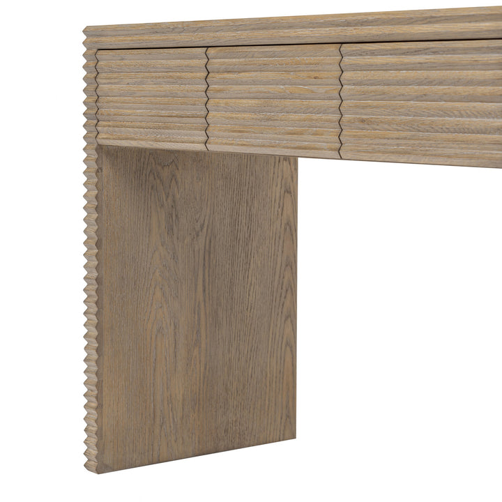D.I. Design Wickham Ribbed Oak Desk