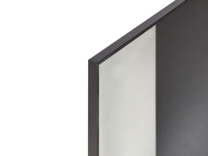 Bathroom Wall Mounted Mirror Cabinet 60 cm Black Joinville