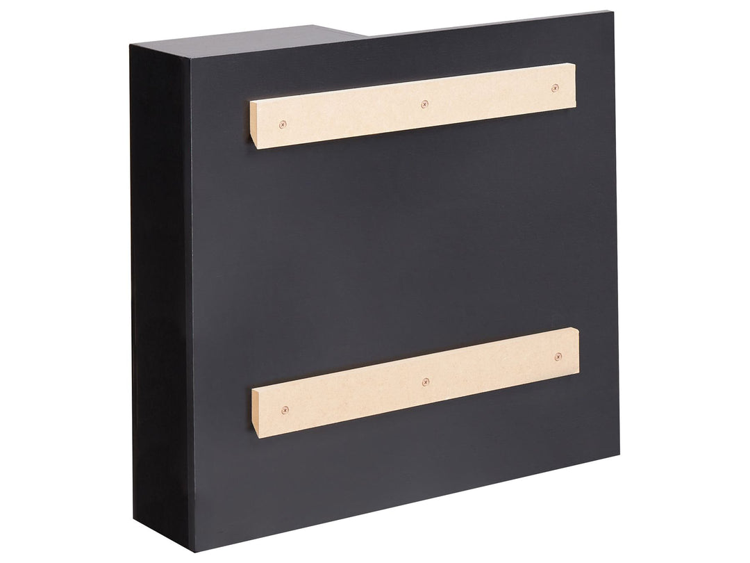 Bathroom Wall Mounted Mirror Cabinet 60 cm Black Joinville