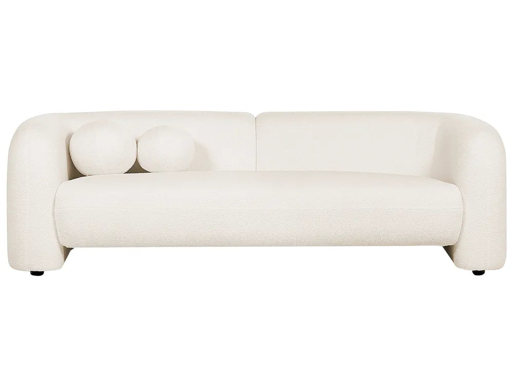 White sofa on a white background