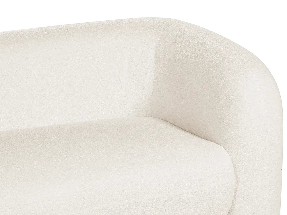 Sofa 3 Seater Boucle White Londell