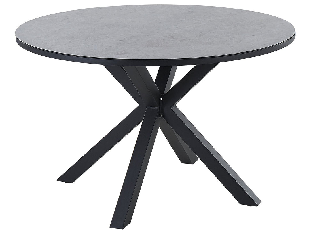 Malleto Garden Dining Table  120 cm 120 cm Glass Grey