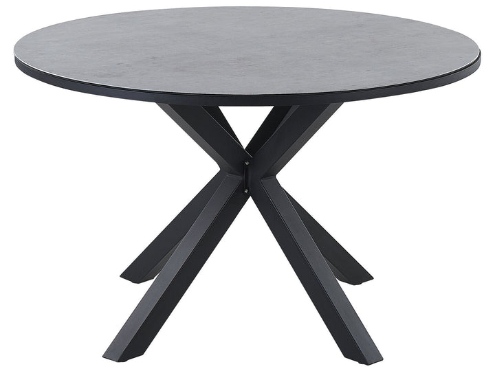 Malleto Garden Dining Table  120 cm 120 cm Glass Grey