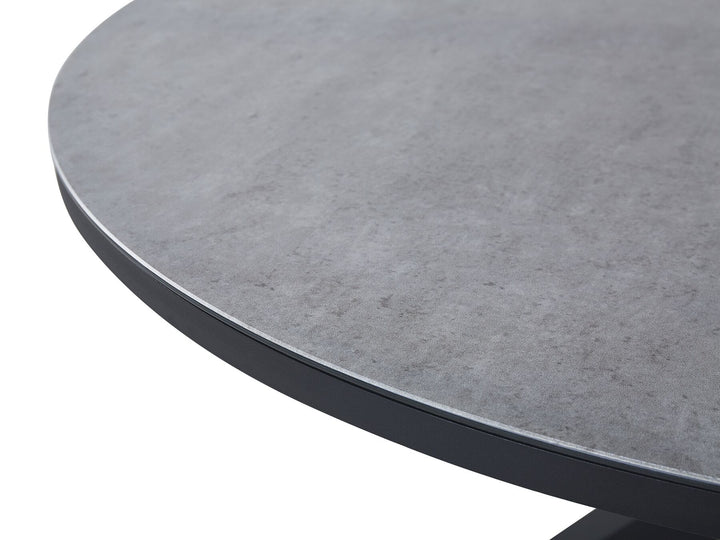 Malleto Garden Dining Table  120 cm 120 cm Glass Grey