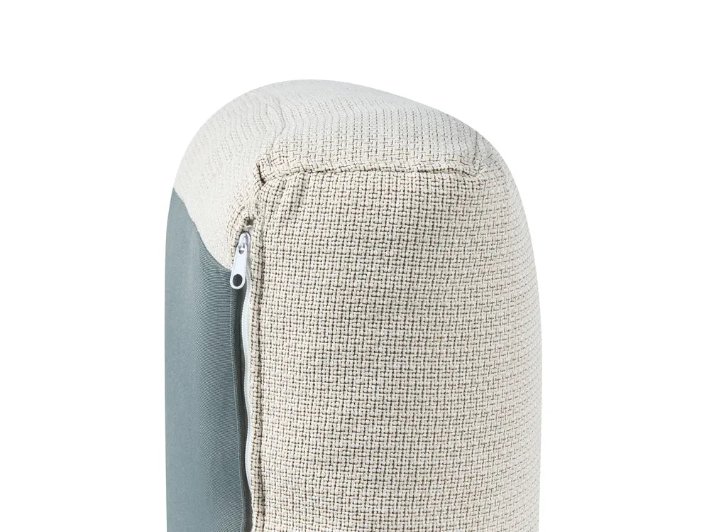 Sofa Bed 3 Seater Fabric Light Beige with Storage Left Hand Arsaluis