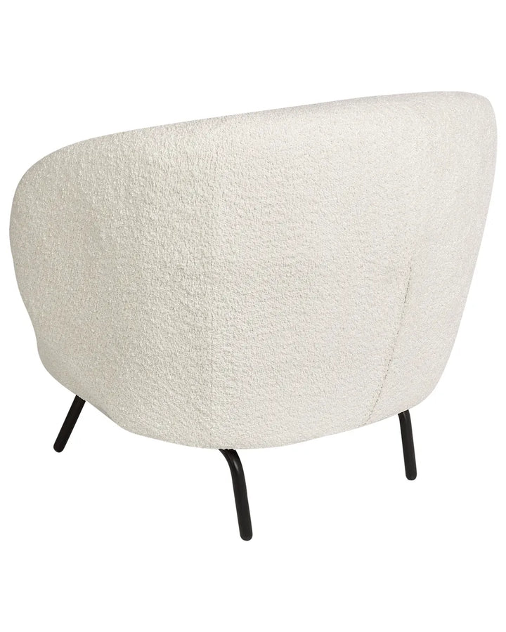 Armchair Boucle Off-White Leston