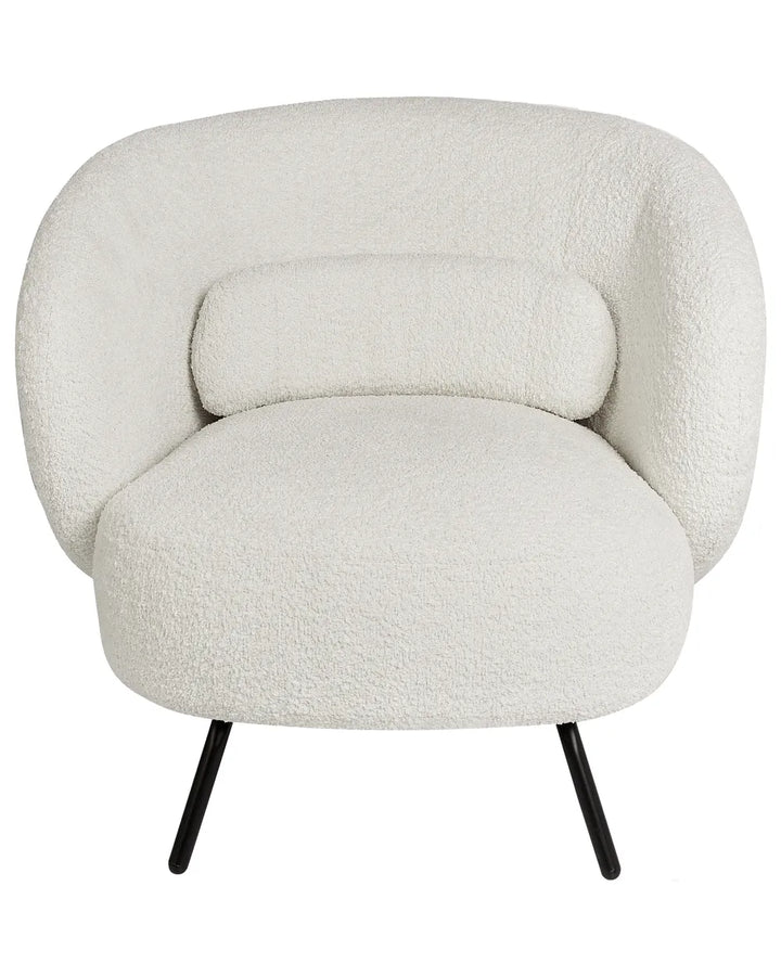 Armchair Boucle Off-White Leston