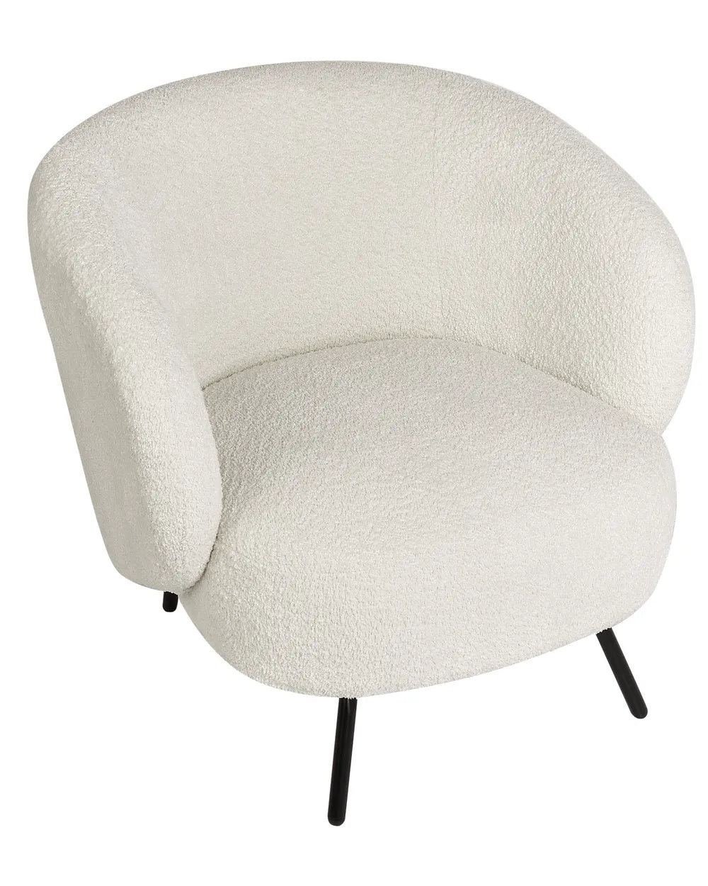 Armchair Boucle Off-White Leston