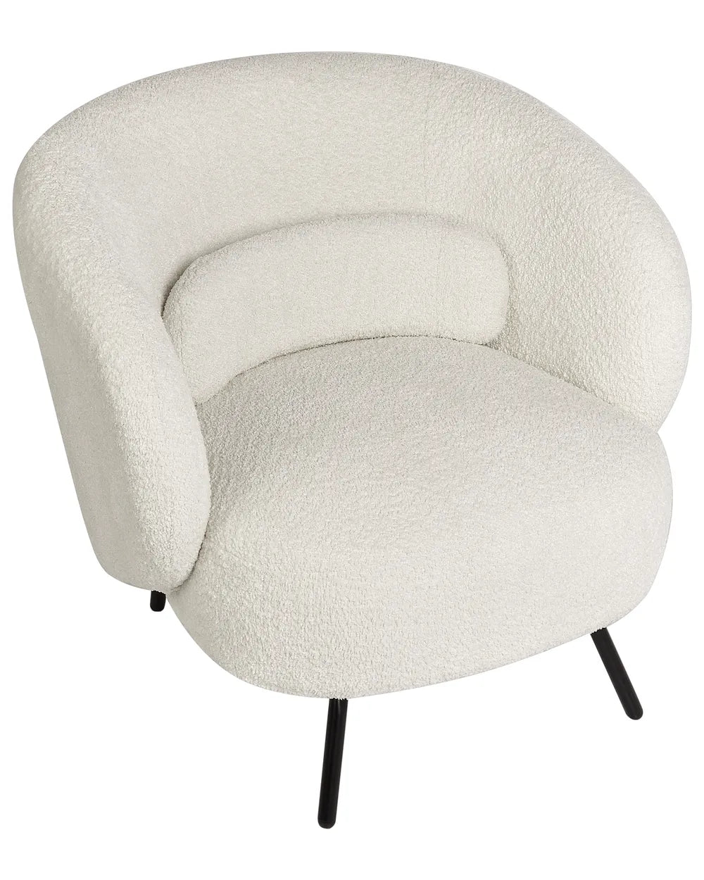 Armchair Boucle Off-White Leston