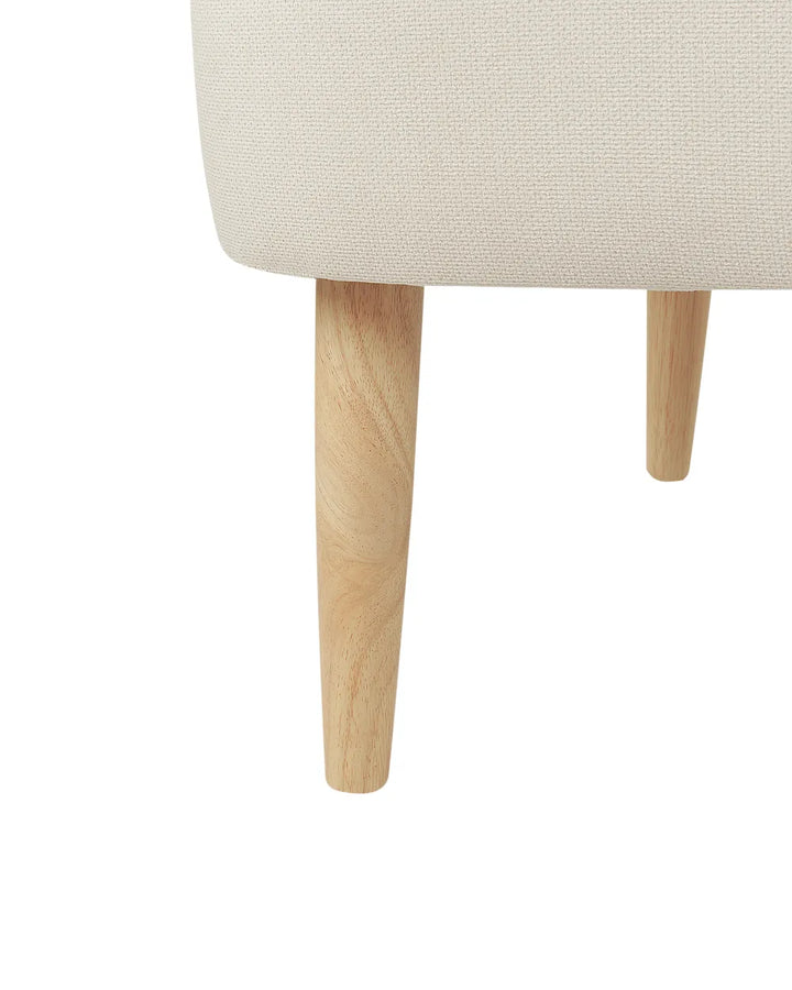 Armchair Fabric Light Brown Andreco