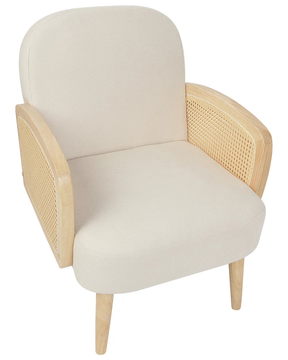 Armchair Fabric Light Brown Andreco