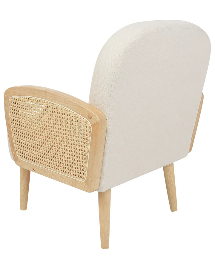 Armchair Fabric Light Brown Andreco