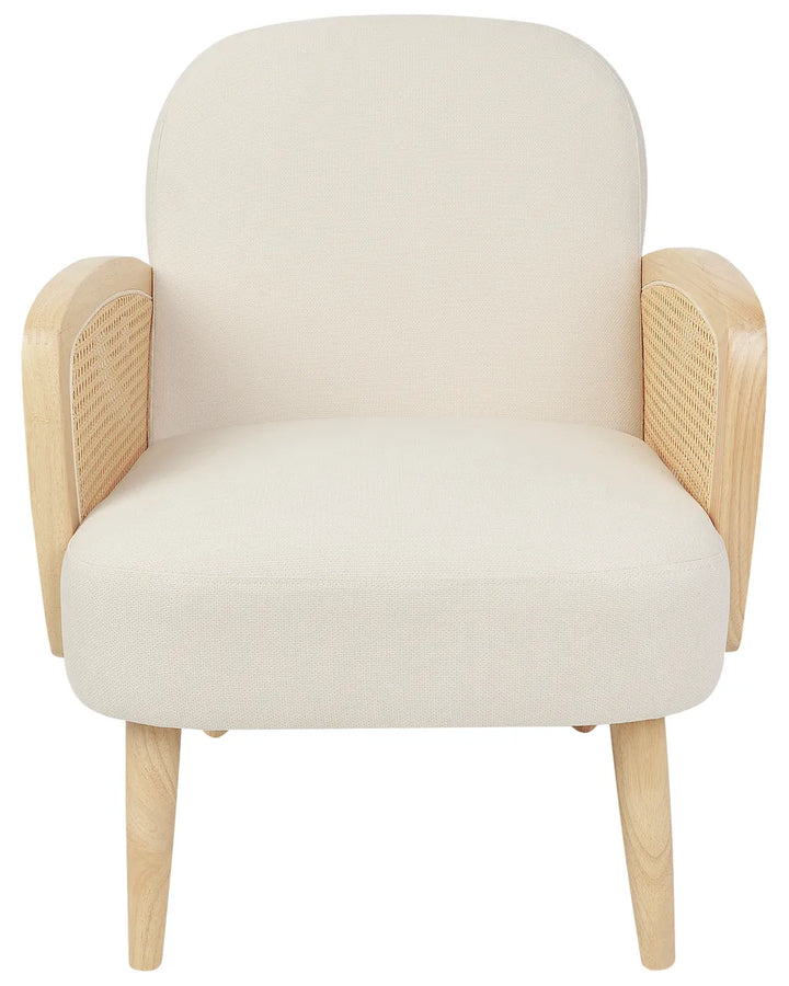 Armchair Fabric Light Brown Andreco
