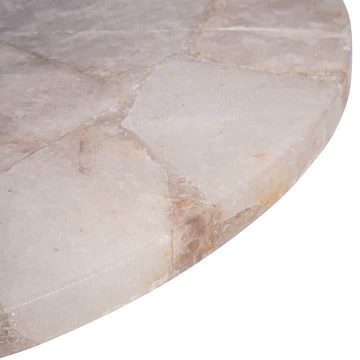 Libra Bosworth Smokey Quartz Side Table 60cm Marble